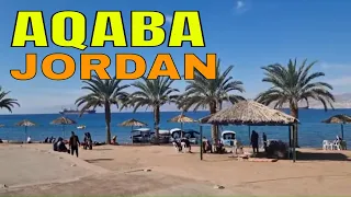 Aqaba, Jordan 🇯🇴 Day walk through city center العقبة