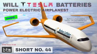 Will Tesla Batteries Power Electric Aircraft? | 2020 Axel Springer Award | Elon Musk