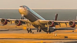 30 BIG PLANES LANDING & TAKEOFFS at SFO | A340 747 A380 777 | San Francisco Airport Plane Spotting