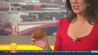 Susanna Reid @sweetheart neckline