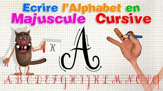 Foufou - Ecrire l'Alphabet en Majuscule Cursive pour les enfants (The Capital Alphabet for kids) 4K