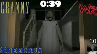 Прохождение Гренни 1.0 ЗА 39 секунд // SPEEDRUN Granny 1.0