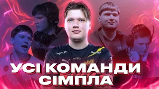 УСІ КОМАНДИ СІМПЛА #cs2 #maincast #navi #s1mple #сімпл