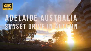 Australia Adelaide 4K | Sunset Drive | Autumn Season