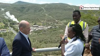 German Chancellor Olaf Scholz visits Olkaria Geothermal Station in Naivasha!!