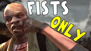 Can you beat DYING LIGHT with only your Fists?!