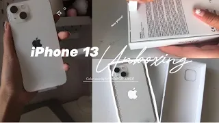 iPhone 13 unboxing 128GB in 2023🤍|comparing, setting up, unboxing