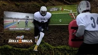 Linebacker Drill: Bags to Angle