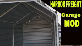 Harbor freight tools portable garage into  Permanent structure
