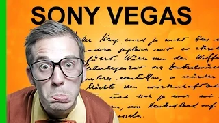 Текст, написанный от руки в Sony Vegas. Как сделать красивый текст в Сони Вегас. Уроки видеомонтажа.