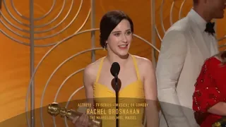 [HD] Rachel Brosnahan Wins Best TV Actress | 2019 Golden Globes