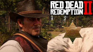 МОРГАН СТАЛ ПОМОЩНИКОМ ШЕРИФА!!! Red Dead Redemption 2 4K UHD #14