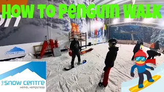 How To Penguin Walk  #snowboarding #snowboard #penguinwalk #butters #tipsandtricks #coaching #tips