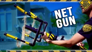 DIY Net Gun! The Ultimate DIY Net Launcher How To! Grappling Hook, T Shirt Cannon And More!