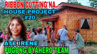 RIBBON CUTTING  NA SA BAHAY NI IRENE /PUGONG BYAHERO TEAM.