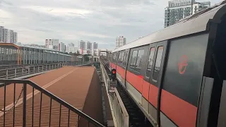 EWL C751B 329/330 arriving at EW24 NS1 Jurong East eastbound