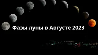 Фазы луны в Августе 2023 года