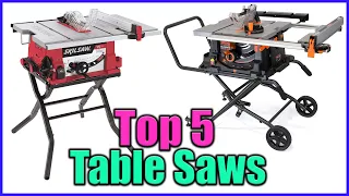 Top 5 Best Table Saws Reviews in 2022