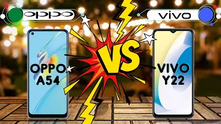 Oppo A54 vs Vivo Y22 | Full Comparison | A54 vs Y22