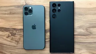 Samsung Galaxy S22 Ultra vs iPhone 11 Pro