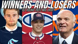 WINNERS and LOSERS of the 1st Round of the 2022 NHL Entry Draft