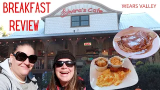 AWESOME PANCAKES! BREAKFAST FOOD REVIEW AT ELVIRA'S CAFE ON WEARS VALLEY IN SEVIERVILLE TENNESSEE