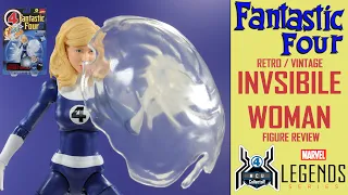 Marvel Legends Retro Fantastic Four INVISIBLE WOMAN Sue Storm Vintage F4 ToyBiz Card Figure Review