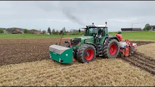 Maismulchsaat 🇨🇭🌽 mit einem Fendt 926 und Kuhn "Bolliger Agrar"