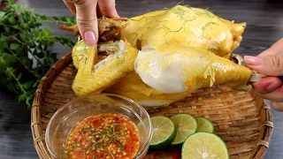Steamed chicken with lemongrass and lemon sauce Recipe