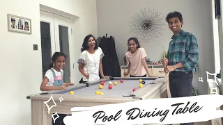 Pool Dining Table | Diningroom Vlog | Pool Table | Home Decorating Ideas