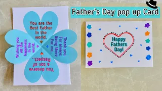 Best FATHER’S DAY pop up Card🥰Easy DIY Card for DAD😍 #shorts #viral #short #dad #card #fathersday