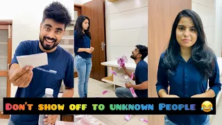 Don’t Show off to Unknown People 🥲 ~ Stay alert 🚨 🤣 ~ @priyalkukreja ~ Dushyant Kukreja #shorts