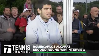 Carlos Alcaraz Shares Lessons From Coach Juan Carlos Ferrero | 2023 Rome Second Round