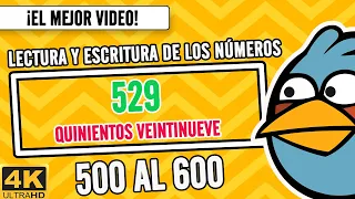 🚩🔶️Escritura De Los Números del 500 al 600  I Spanish Numbers from 500-600