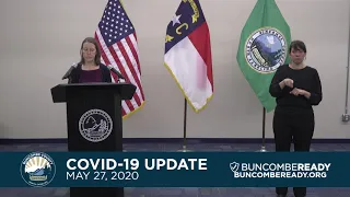 Buncombe County COVID-19 Update (May 27, 2020)