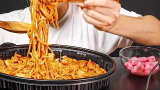 두찜 로제 찜닭게티 로제파스타 먹방 🥘 ASMR  Mukbang Cream pasta