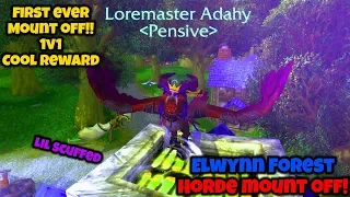 1v1 Mount off in Elwynn Forest (World of Warcraft: Battle For Azeroth)