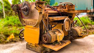 Extremely Skillful Skills Of Boy Restoring YAMAICHI 1500A 3 In 1 Woodworking Machine For Carpenters
