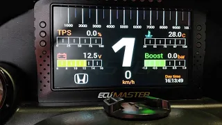 ECUMaster ADU 7" on Supercharged Civic B18C