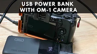 Using the OM System OM-1 Camera with a USB Power Bank