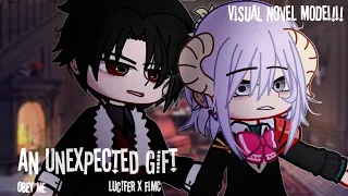 ||An Unexpected Gift|| A late Valentine|| Obey me|| Visual Novel|| Lucifer x F! Mc|| Gacha club||
