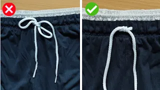 How to tie a pants string