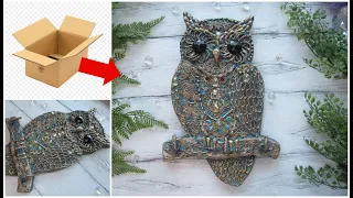 CARDBOARD OWL #DIY