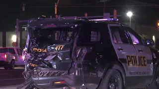 SAPD: Driver arrested for intoxication assault after crashing into police car; 3 people hospital...