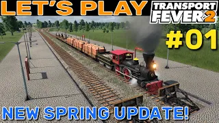 NEW UPDATE!!! TRANSPORT FEVER 2 // SPRING UPDATE 2022 // USA - RUST BELT MAP // #01