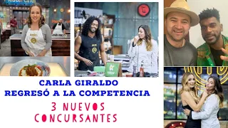 Carla Giraldo, Corozo, Jair y Maria T regresaron a masterchef 2022