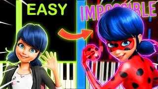 MIRACULOUS LADYBUG´S THEME from TOO EASY to IMPOSSIBLE