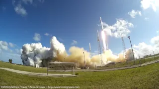 SpaceX Falcon 9 Liftoff With Thaicom 8 From The Launch Pad Up Close