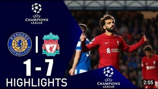 Rangers 1 vs Liverpool 7 | All Goals and Extended Highlights | UCL 2022