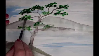 Малюємо дерево аквареллю. НУШ 5 клас, мистецтво, 4 урок. We draw a tree with watercolors.